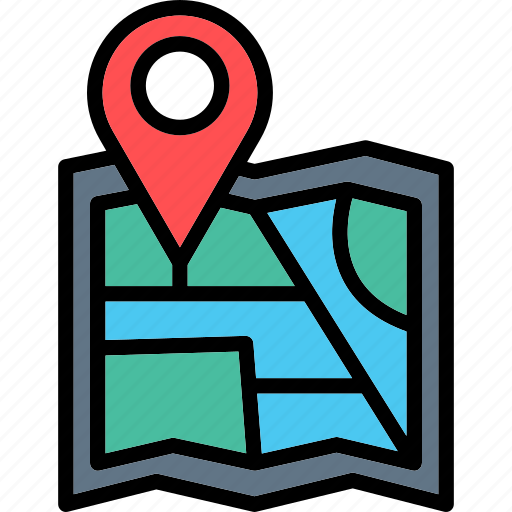 Map location, location map, marker pin, gps, navigation pin icon - Download on Iconfinder