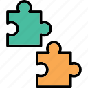 puzzle, decision, solution, jigsaw, business processing