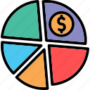 income pie chart, pie report, statistics, pie graph, pie analytics