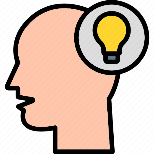 Thinking mind, psychology, thinking, brain, creative head icon - Download on Iconfinder