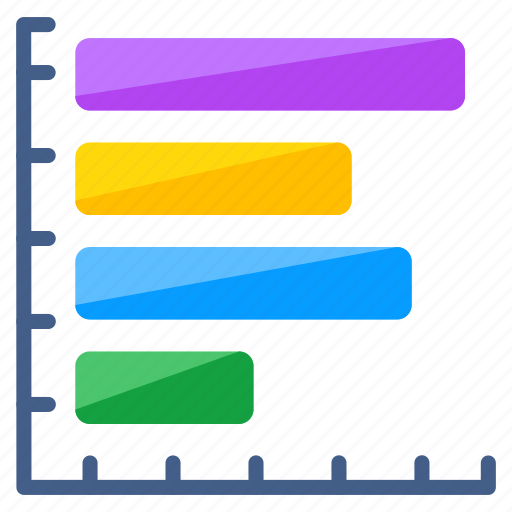 Horizontal bar chart, data analytics, statistics, infographic, business chart icon - Download on Iconfinder