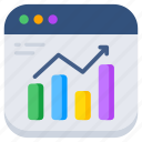 online graph, data analytics, web statistics, infographic, business chart