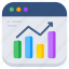online graph, data analytics, web statistics, infographic, business chart 