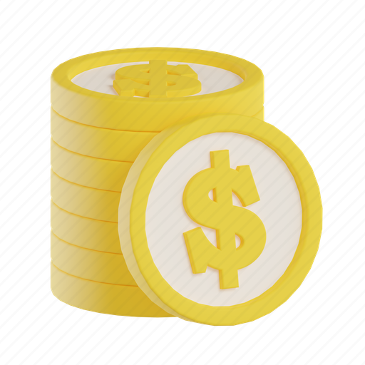 Coin, business, currency, cryptocurrency, bitcoin, finance, money 3D illustration - Download on Iconfinder
