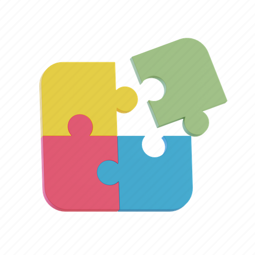 Puzzle, business, jigsaw, creative, office, game, startup 3D illustration - Download on Iconfinder