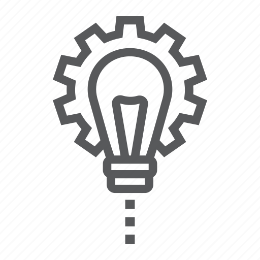 Business, cogwheel, customize, development, lamp, lightbulb, product icon - Download on Iconfinder