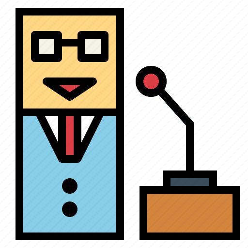 Chairman, conference, people, speaker, speaking icon - Download on Iconfinder