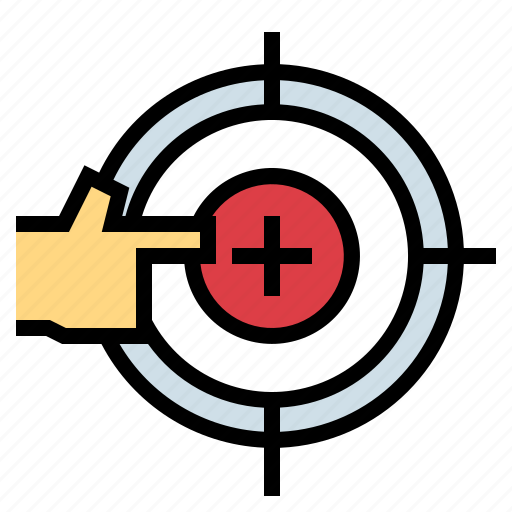 Archery, business, finger, objective, target icon - Download on Iconfinder