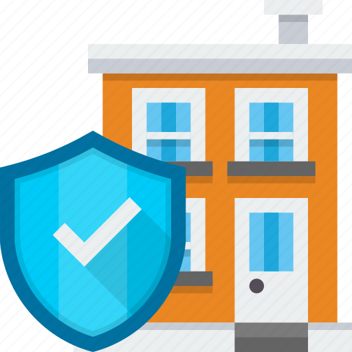 Building, company, office, protection, secure, security, shield icon - Download on Iconfinder