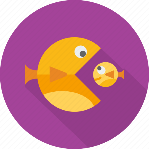 Acquisition, business, buyout, corporate, fish, merger, ownership icon - Download on Iconfinder
