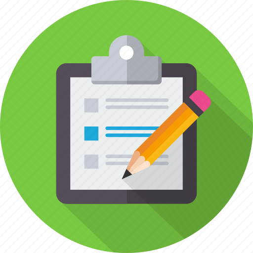 Clipboard, document, list, paste, pencil, report, task icon - Download on Iconfinder