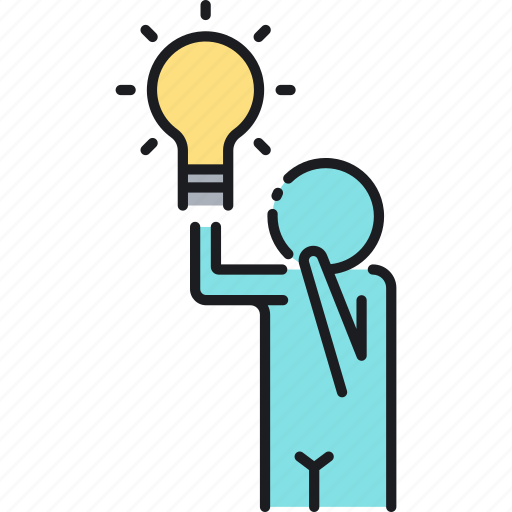 Idea, inspiration, inspired, light bulb, thinking icon - Download on Iconfinder