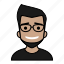 avatars, startup, glasses, male, man 