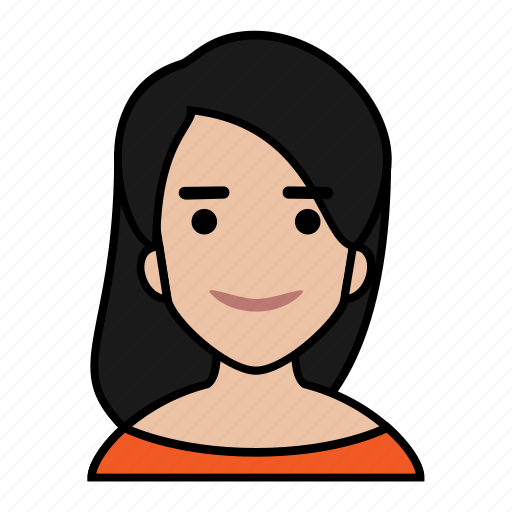 Avatars, startup, beauty, black hair, cute, woman icon - Download on Iconfinder