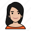 avatars, startup, beauty, black hair, cute, woman 