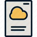 cloud, document, format, storage