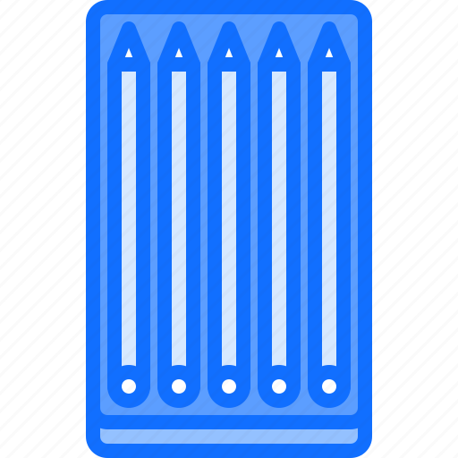Pencil, box, set, stationery, shop icon - Download on Iconfinder