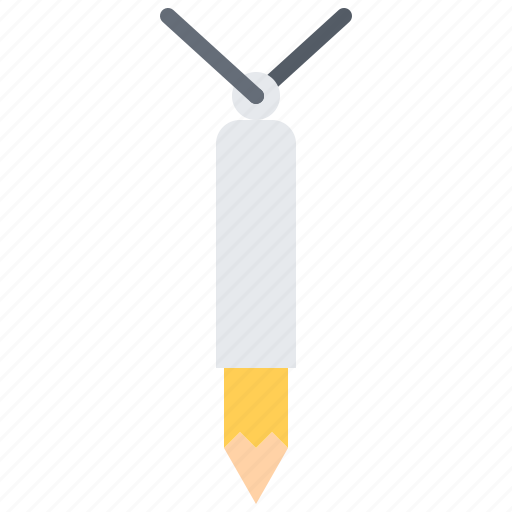 Pencil, pendant, holder, chain, stationery, shop icon - Download on Iconfinder