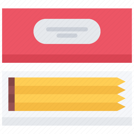 Pencil, set, box, stationery, shop icon - Download on Iconfinder