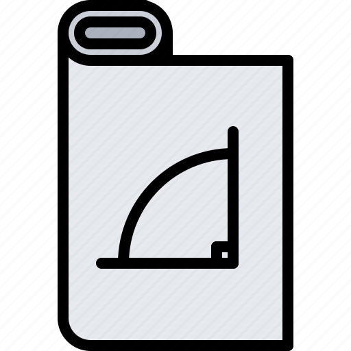Paper, roll, stationery, drawing, engineer icon - Download on Iconfinder