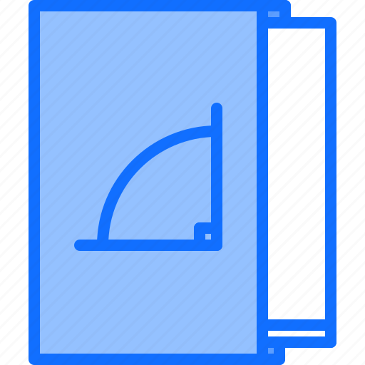 Paper, folder, corner, stationery, drawing, engineer icon - Download on Iconfinder