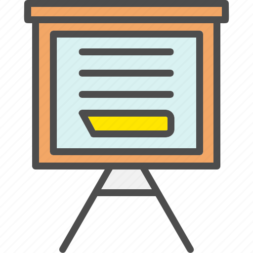Chalkboard, class, education, presentation, school, science, slide icon - Download on Iconfinder