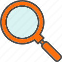 search, find, glass, magnifier, magnifying, zoom