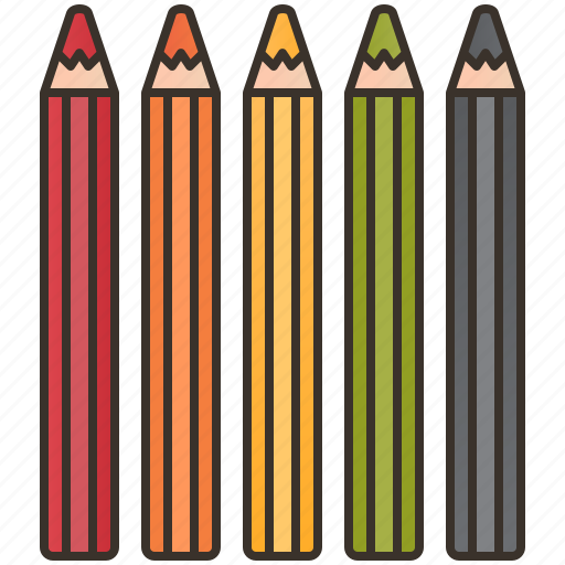 Color, design, drawing, pencil, wooden icon - Download on Iconfinder