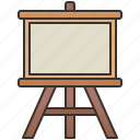 board, canvas, easel, painting, stand 