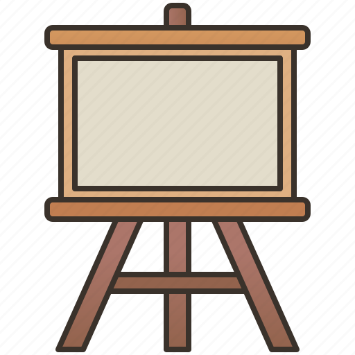 Board, canvas, easel, painting, stand icon - Download on Iconfinder