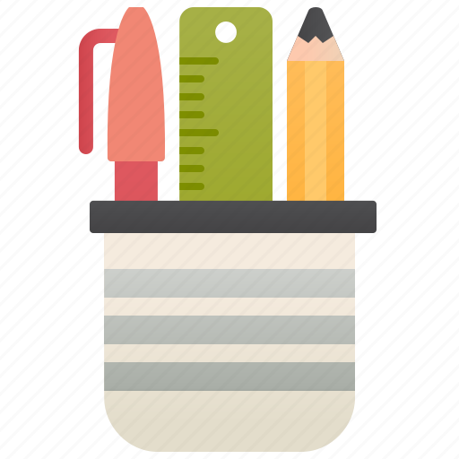 Desk, office, pencil, stand, supplies icon - Download on Iconfinder