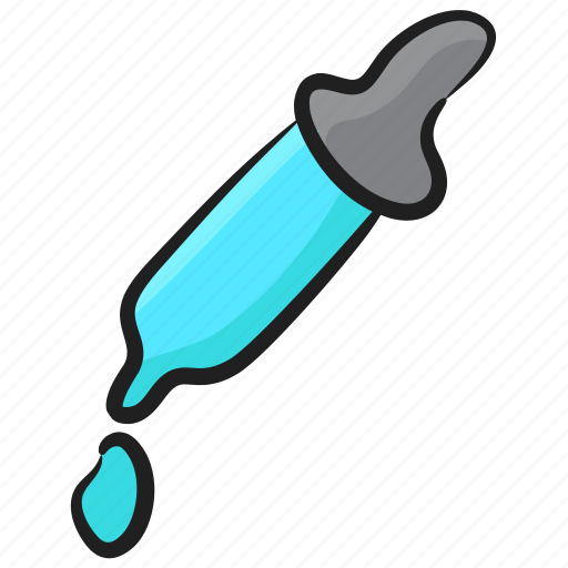 Chemical dropper, color dropper, dropper pipe, ink dropper, pipette icon - Download on Iconfinder