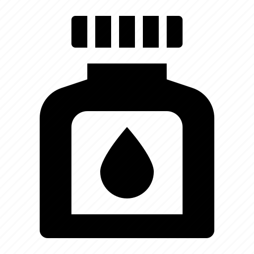Bottle, ink, jar, liquid, paint icon - Download on Iconfinder