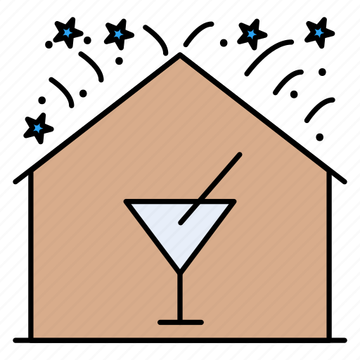 Celebration, drink, house, party, stayathome icon - Download on Iconfinder