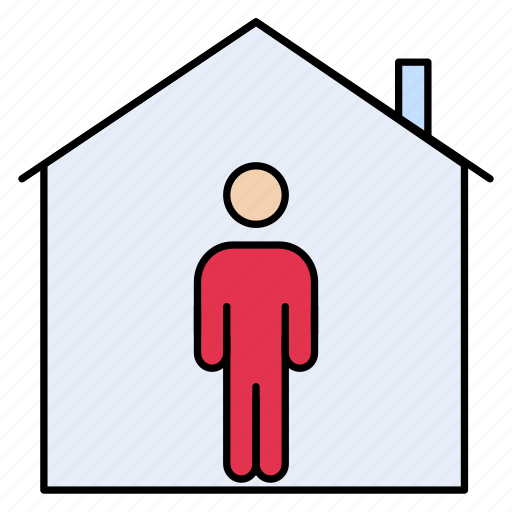 Corona, house, protection, safety, stayathome icon - Download on Iconfinder