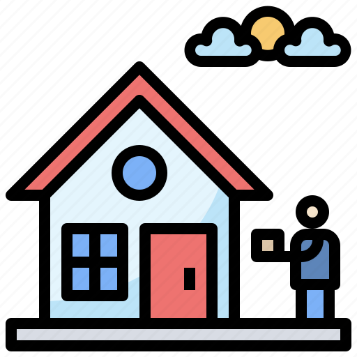 Building, delivery, food, home, house icon - Download on Iconfinder