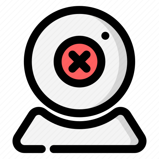 Close webcam, webcam cover, covered webcam, webcam covering, webcam privacy, internet privacy icon - Download on Iconfinder