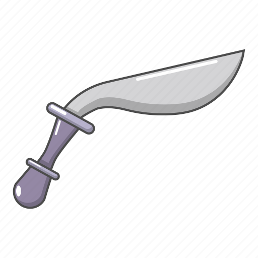 Blade, cartoon, dagger, knife, military, object, sharp icon - Download on Iconfinder