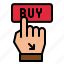 buy, stock, click, finger, button 