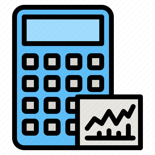 Calculate, trading, budget, calculator, chart icon - Download on Iconfinder