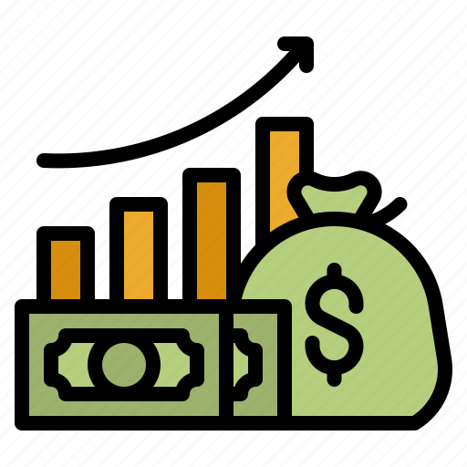 Dividend, money, profit, benefit, chart icon - Download on Iconfinder