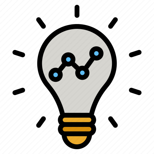Idea, graph, rising, finance, lightbulb icon - Download on Iconfinder