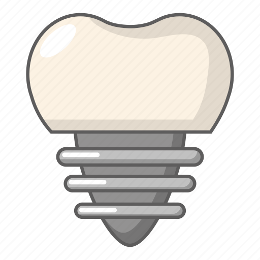 Care, cartoon, clean, dental, implant, object, tooth icon - Download on Iconfinder