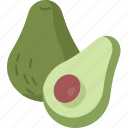 avocado, vegetable, diet, ripe, food