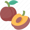 plum, fruit, sweet, diet, organic