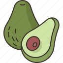 avocado, vegetable, diet, ripe, food