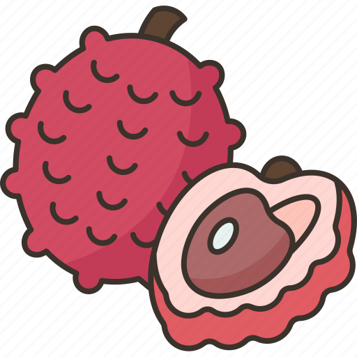 Lychee, fruit, sweet, juicy, tropical icon - Download on Iconfinder