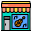 guitar, music, shop, store 