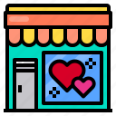 heart, love, shop, store, wedding
