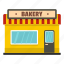 bake, baker, bakery, facade, object, shop 